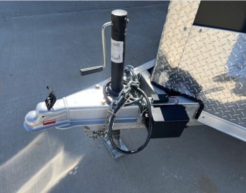 2024 Stealth Cobra 32' Aluminum V-Nose Tag Trailer, Cabinet & Workbench Package, 110/12 Volt Wiring, A/C, Immaclate - Image 5