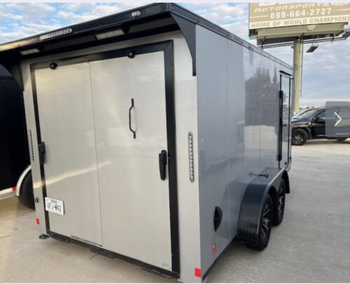 2024 Forest River 18' V-Nose Motorcycle/ATV Tag Trailer, Available Today - Image 4
