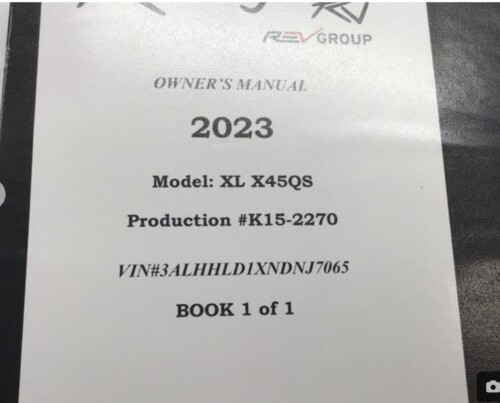 2023 REV Group XL Model X45QS, Quad Slide, DD-16 600HP, 6 Speed Allison, 11K Miles - Image 5
